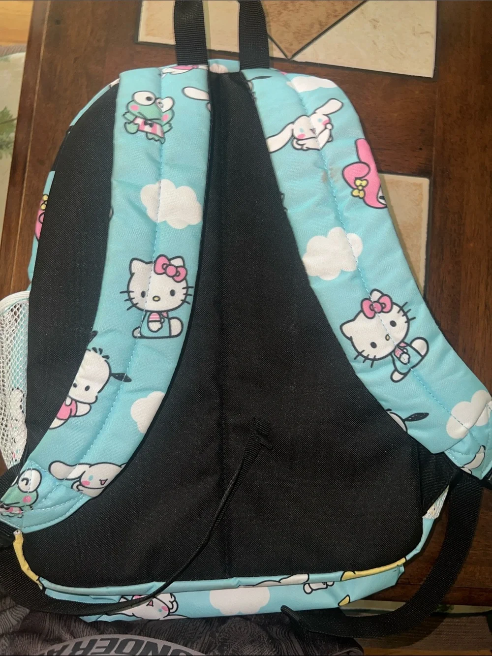 Hello Kitty Light Blue Kids Backpack with Multicolor Characters